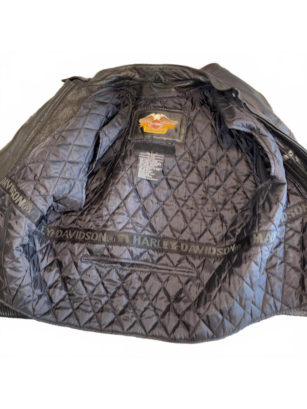 Harley-Davidson American Legend 90s Mens L Quilted Leather Motorcycle Jacket - Picture 3 of 9